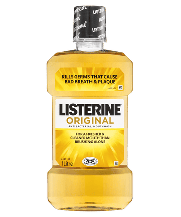 4 Pack x Listerine 1L Antibacterial Mouthwash Original